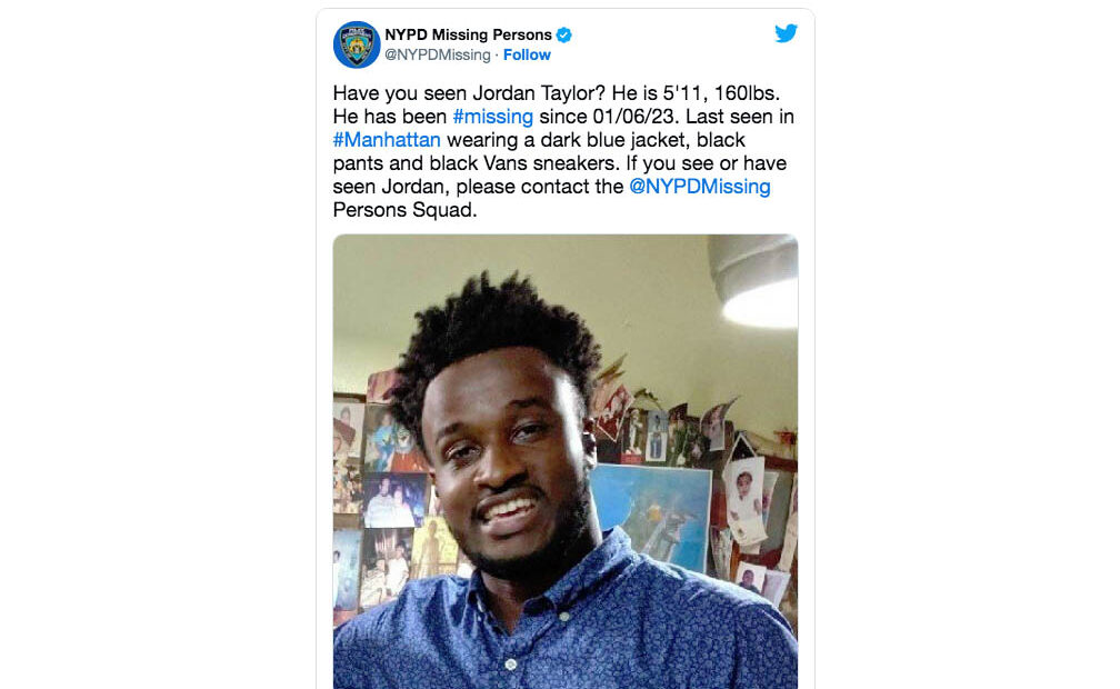 NYC Law Student Missing and Feared Dead